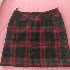 BEST CONNECTIONS WOLL ROCK - SCHWARZ ROT KARIERT - GRÖßE 40 -  SCHOTTENMUSTER