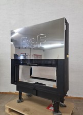 Durchsichtkamin Tunnelkamin Twin V 10 Schiebetür edel 16:9 Format große Scheiben