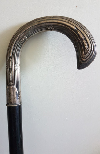 Antik spazierstock silber - ,