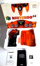 Original Nintendo 64 N64 KONSOLE OVP console boxed orange KOMPLETT Sammler