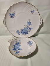 Hutschenreuther Form Dresden Chateau Bleu  Servierplatte und Blattschale 