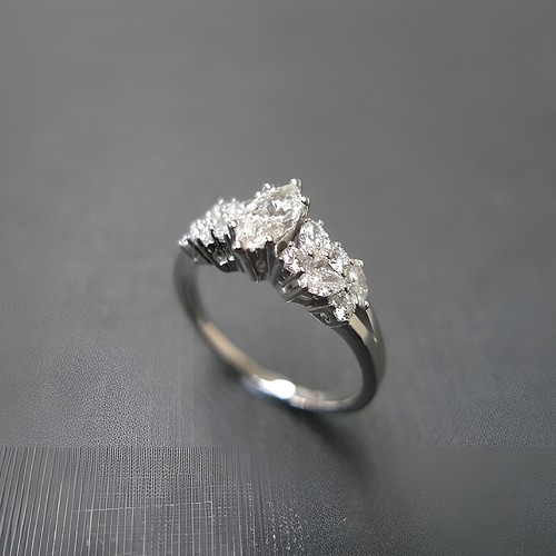 Karat weißgold diamant - 18,