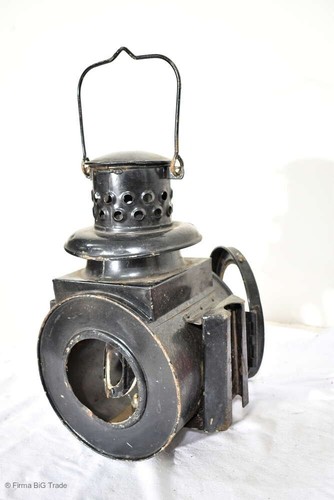 Antike eisenbahnlampe osmeka - antike,