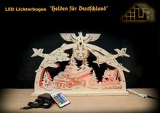 LED Schwibbogen Lichterbogen - Helden für Deutschland RGB 3D 