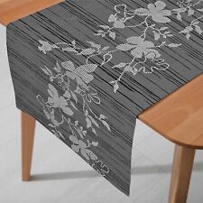 Miami Tischläufer Tischband Meterware Breite 40 cm Länge und Farbe wählbar Eckig