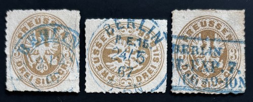 Preussen 3 x stempel - #,
