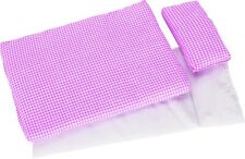 Puppenbettzeug ROSA KARIERT