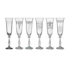 Sektglas Sektgläser Royal verschiedene Ornamente 190 ml Bohemia B - Ware !!!!!