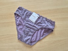 Damen Baumwoll Slip mit  Spitze, Panty, Dessous, Gr. M, Neu mit Elasthan