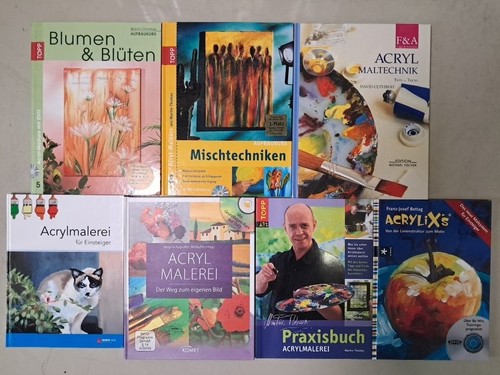 Bücher acryl malerei - 7,