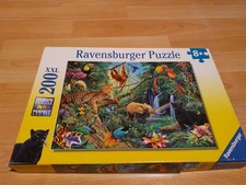 Tiere im Dschungel. Puzzle 200 Teile XXL