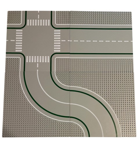 Lego straßenplatte grau kurve - grau,