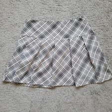 weiß-schwarzer karierter mini