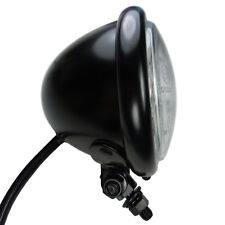 Motorrad Hauptscheinwerfer klein schwarz E geprüft im Bates Style Scheinwerfer