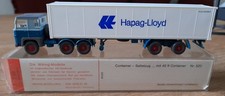 Wiking 520 SCANIA 111 Container SATTELZUG 40 ft HAPAG LLOYD OVP TOP