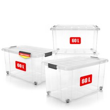 4x 60 L Aufbewahrungsbox mit