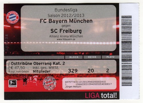 Ticket bayern münchen sc - münchen,