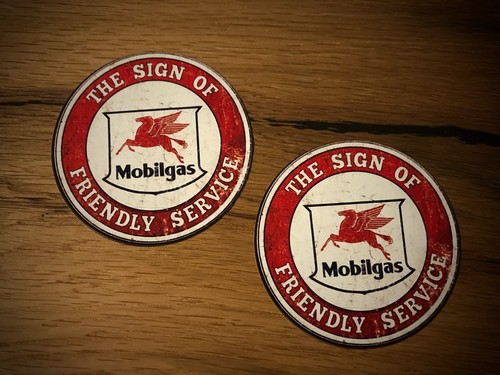 Mobilgas aufkleber öl - aufkleber,