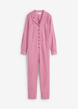 Leinen-Jumpsuit Gr. 54 Altrosa