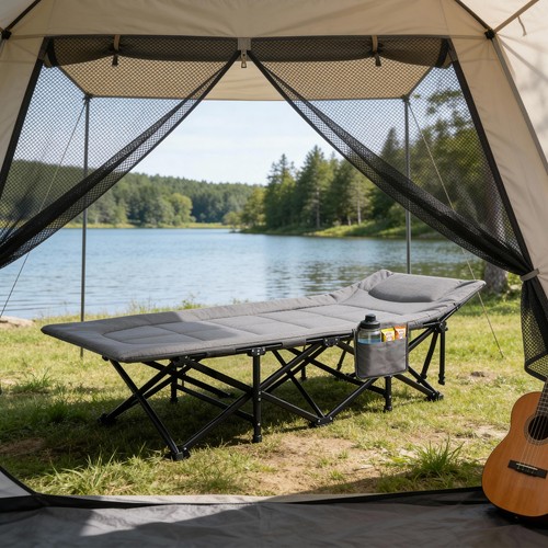 Klappbar feldbett mit matratze - klappbar,