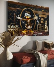 Dagobert Duck POSTER Pop Art Motivation Geld Donald Money Luxus BILD
