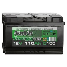 NoVo AGM 110Ah Batterie 12V