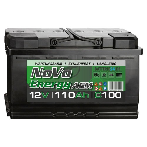 Novo agm 110ah batterie - novo, 12v