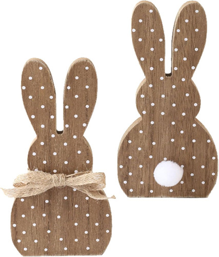 Stück osterhase weiß holz - stück,