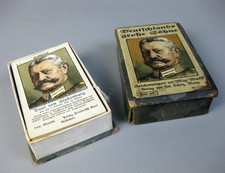 altes Quartett Kartenspiel Deutschlands große Söhne J. Scholz Mainz 1920er Jahre