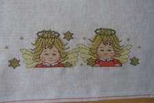 Fertiges Stickbild " 2 er ENGEL " G.Gebert, Weihnachts-Träume 9