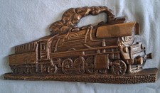 Massiv Bronze Dampflock Grabschmuck  Grabstein Motiv Vintage 