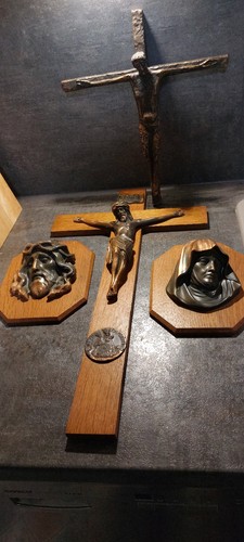 Altes eiche holzkreuz holz - eiche,