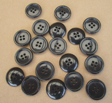 25 Stück Bundeswehr Knöpfe 19mm NEU anthrazit/schwarz Knopf Marine Heer Sakko