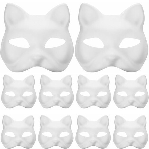Stück weiße katzenmaske - weiße,