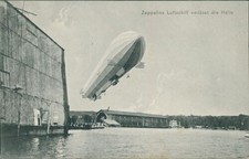 Ansichtskarte Zeppelins Luftschiff verlässt die Halle Zeppelin (9935)