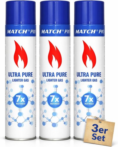 Premium feuerzeuggas 300 ml - 3x,