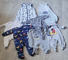 tolles Baby Set Gr 68 Body m Bein + Arm 5x, warmer + leichter Schlafsack  2x