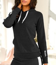 Bench Marken-Kapuzensweatshirt m. Seitenstreifen, schwarz