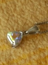 Mondlicht Topas Silberhalskette Anhänger