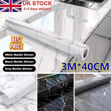 3M Marmor Wandaufkleber Selbstklebend Steinoptik Wandpaneele PVC Küche Bad Rolle