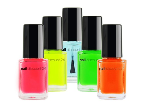 Neon nagellack 5er spar set - nagellack,