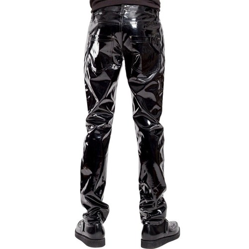 Herren kunstlackleder hosen - herren,