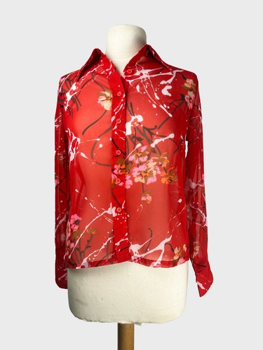 Vintage rot transparent blumen - transparent,