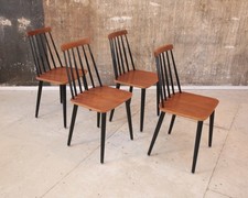 4 x Vintage 60er Teak