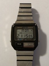 Vintage Seiko S229-5010 Pulsemeter Alarm Chronograph 36mm Herrenuhr 