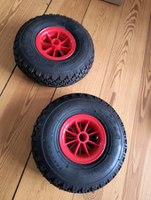 2x Eckla-Bootswagenreifen 3.00-4 Nylon Taiwan, Luftreifen, Bollerwagen,Sackkarre