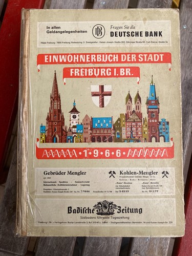Adressbuch freiburg 1966 - adressbuch,