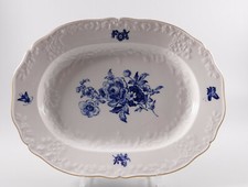 Meissen platte oval blaue - meissen,