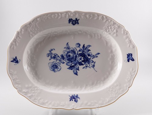 Meissen platte oval blaue - oval,