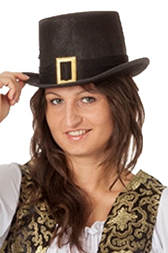 Zylinder schwarz hut karneval - schwarz,